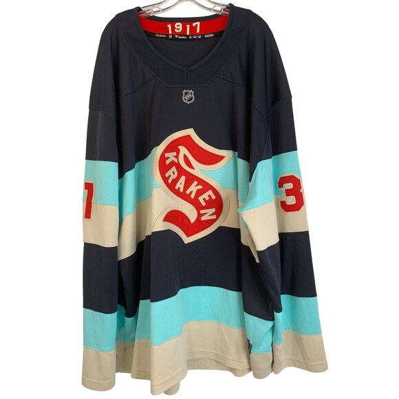Rare Seattle Kraken Grubauer #31 NHL Jersey Fanatics Size 5XL GUC - Picture 2 of 10